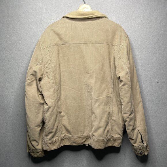 Gap Corduroy Trucker Jacket Men’s Large Light Brown Khaki - Picture 5 of 6